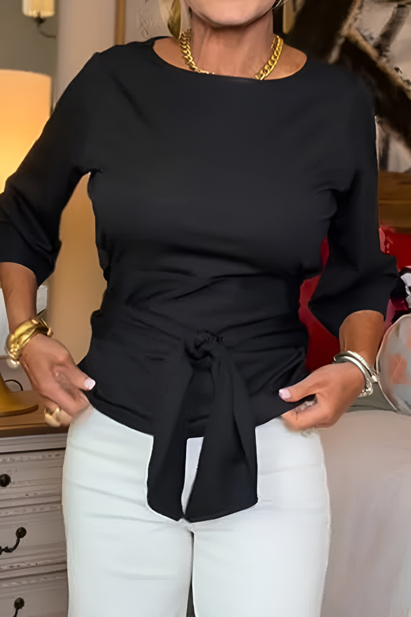 Nadzieja | Elegancka bluzka z regulowaną kokardą