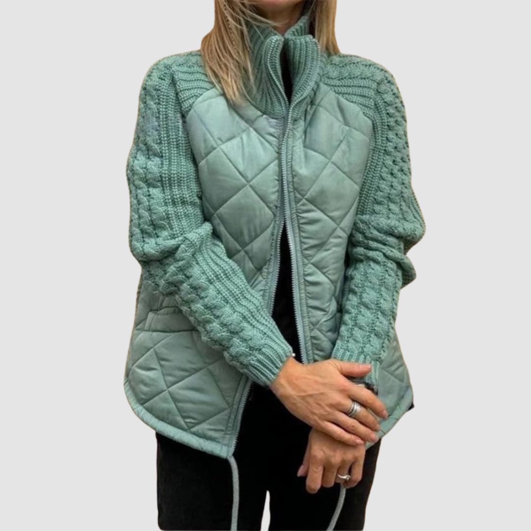 Cecylia | Pikowana kurtka patchwork