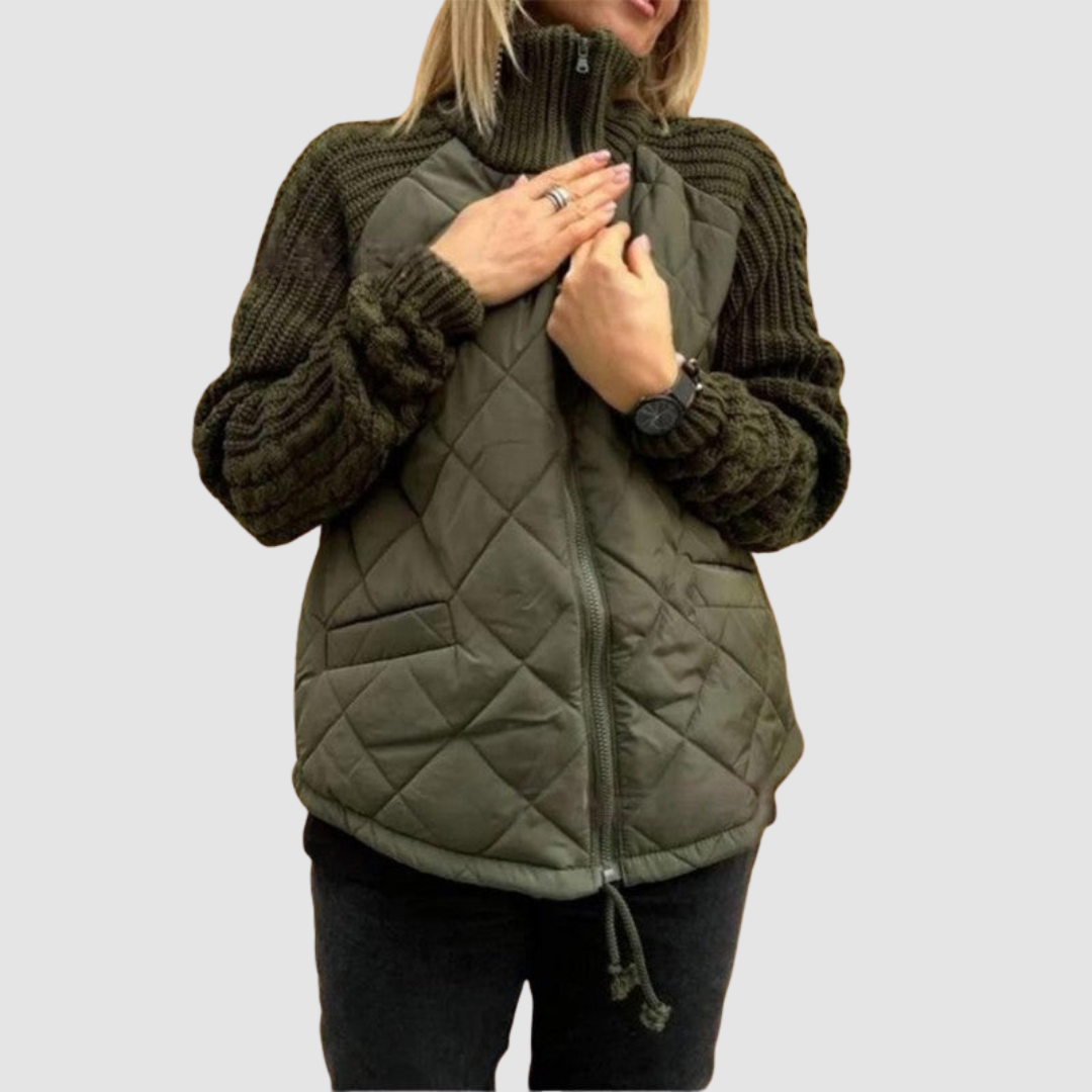 Cecylia | Pikowana kurtka patchwork