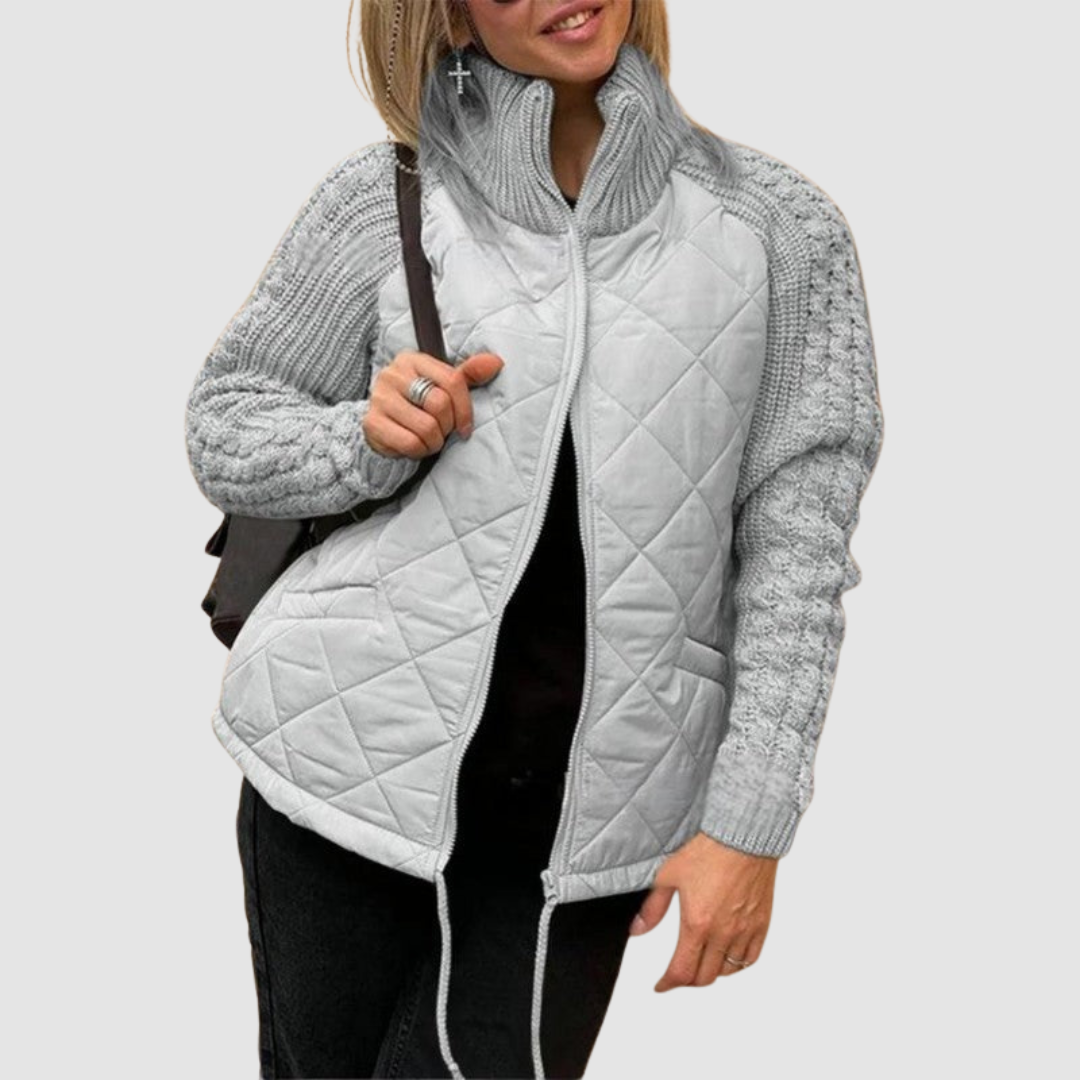 Cecylia | Pikowana kurtka patchwork