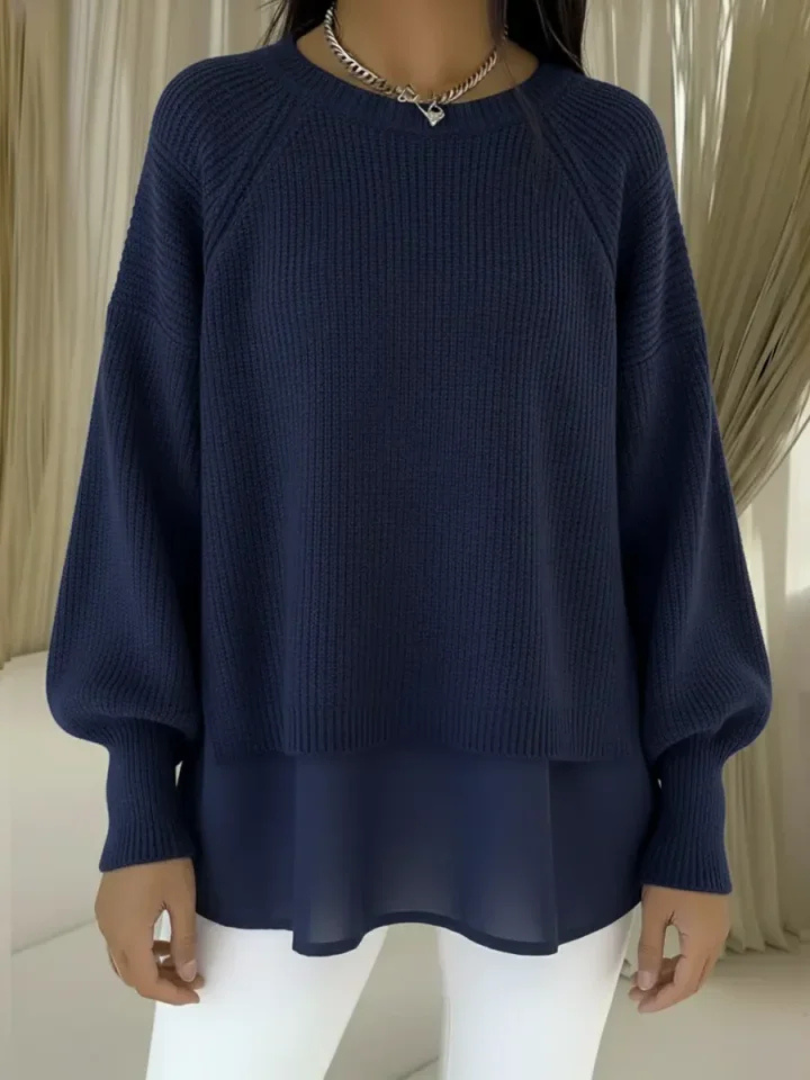 Kinga | Sweter z efektem warstw