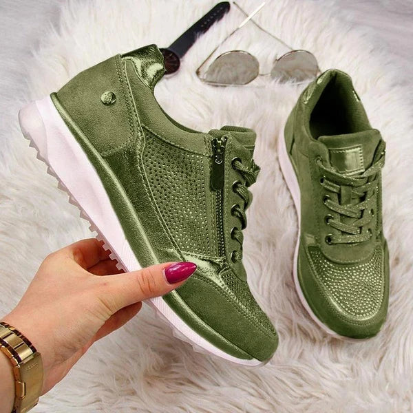 Eryka | Eleganckie sneakersy na zamek