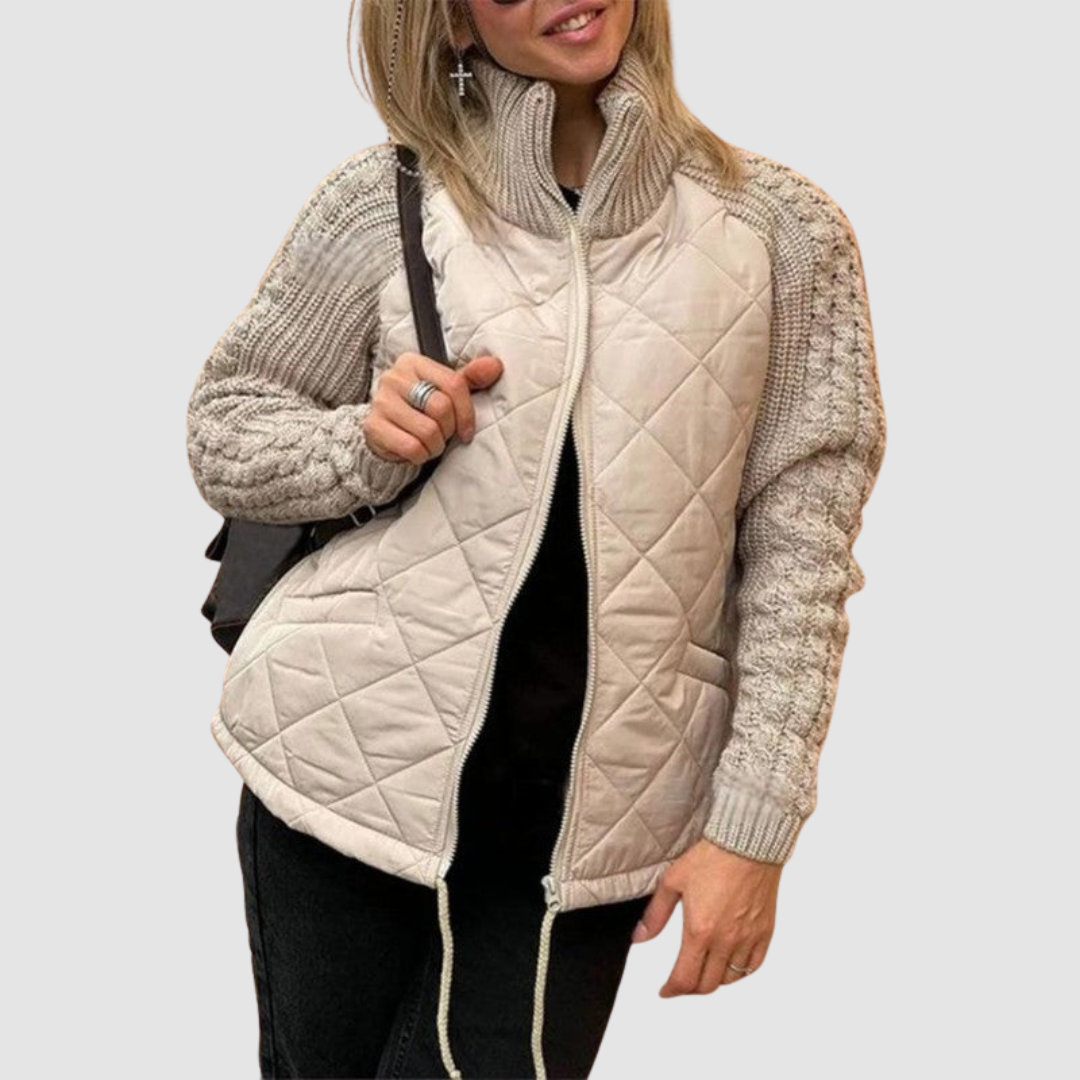 Cecylia | Pikowana kurtka patchwork