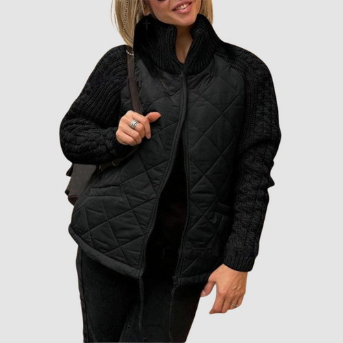 Cecylia | Pikowana kurtka patchwork