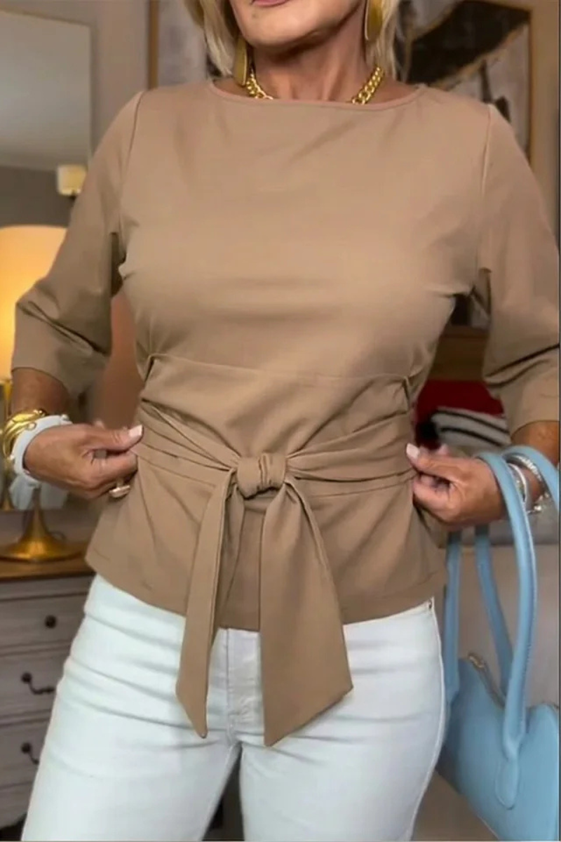 Nadzieja | Elegancka bluzka z regulowaną kokardą