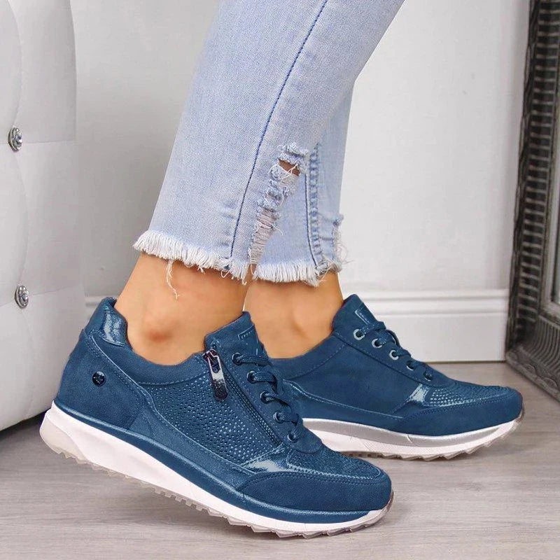 Eryka | Eleganckie sneakersy na zamek