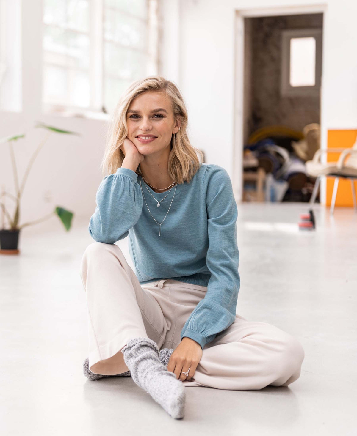 Inez | Sweter z okrągłym dekoltem