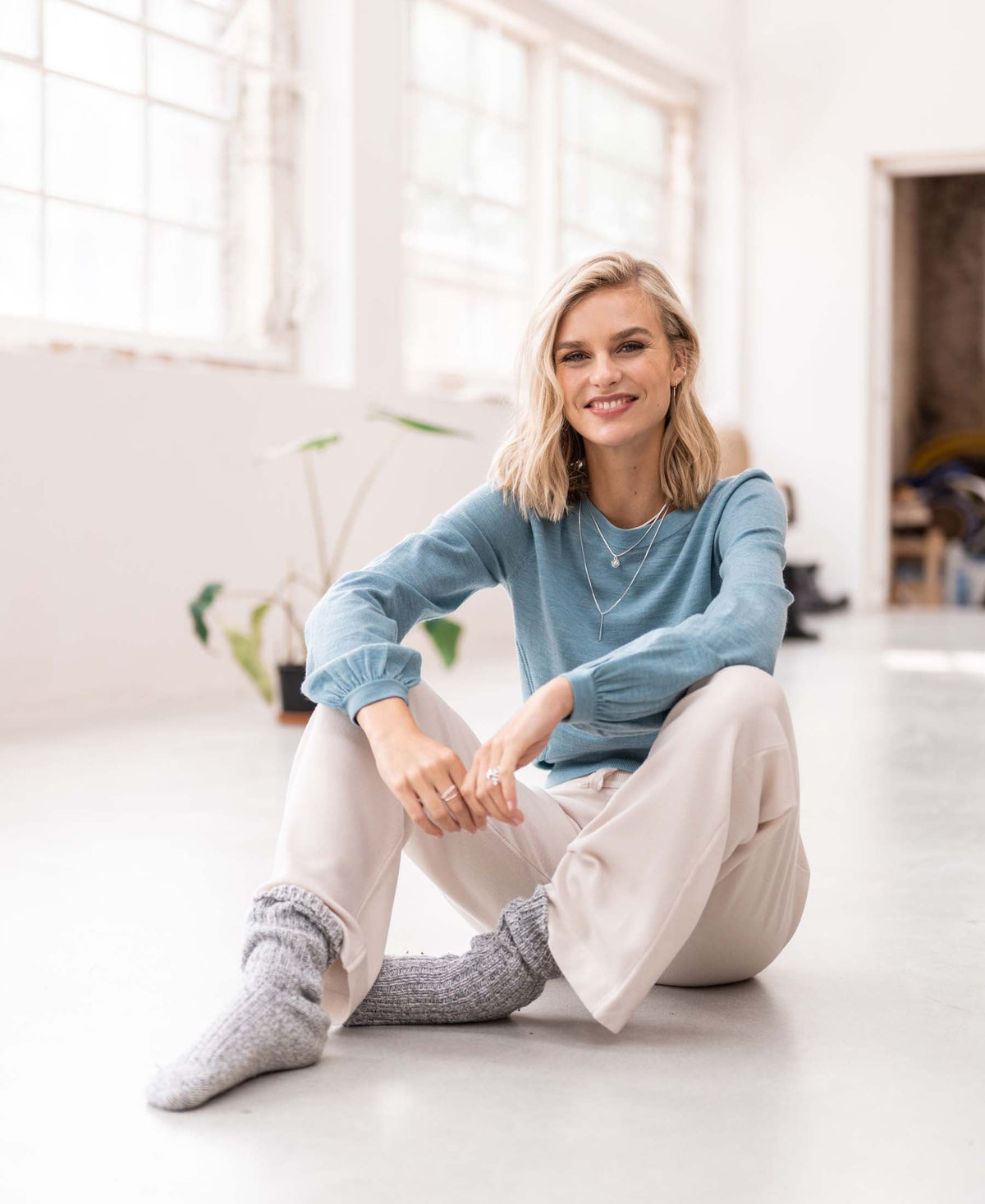 Inez | Sweter z okrągłym dekoltem