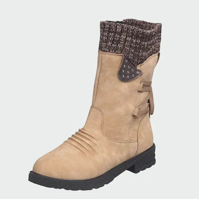 Apolonia | Eleganckie botki w stylu zamszu