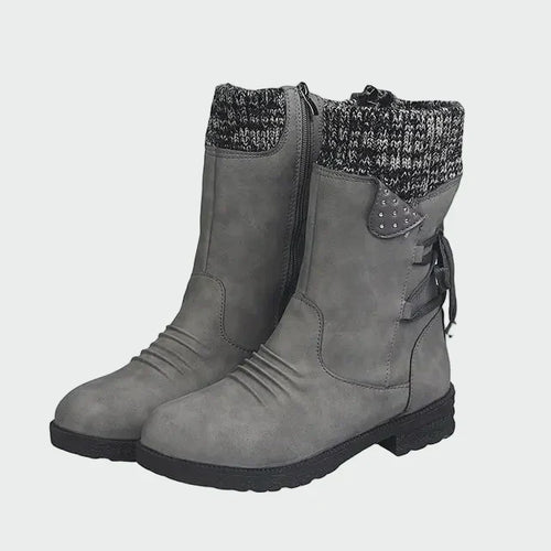 Apolonia | Eleganckie botki w stylu zamszu