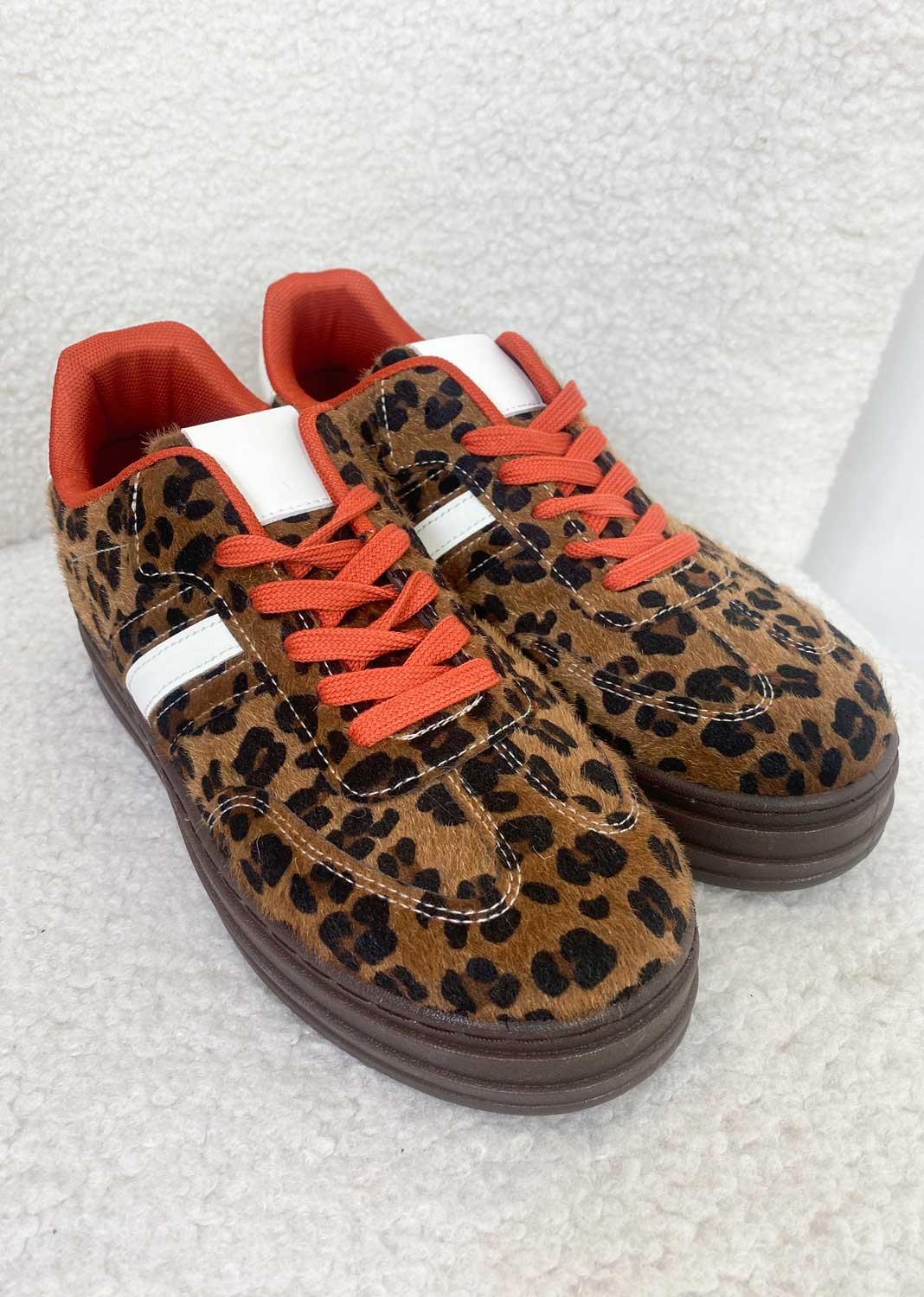 Halszka | Sneakersy w panterkę