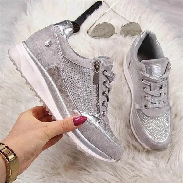 Eryka | Eleganckie sneakersy na zamek