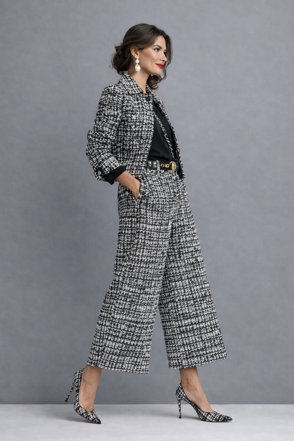 Zuzanna | Elegancki komplet bluzka i spodnie